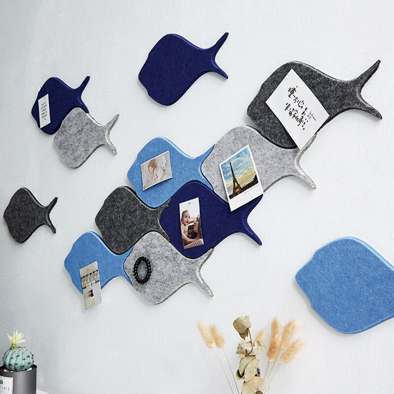 DIY Felt Background Letter Board Photo Wall Household Message Display Nordic Style Soundproof Self-adhesive Decor Wall Sticke