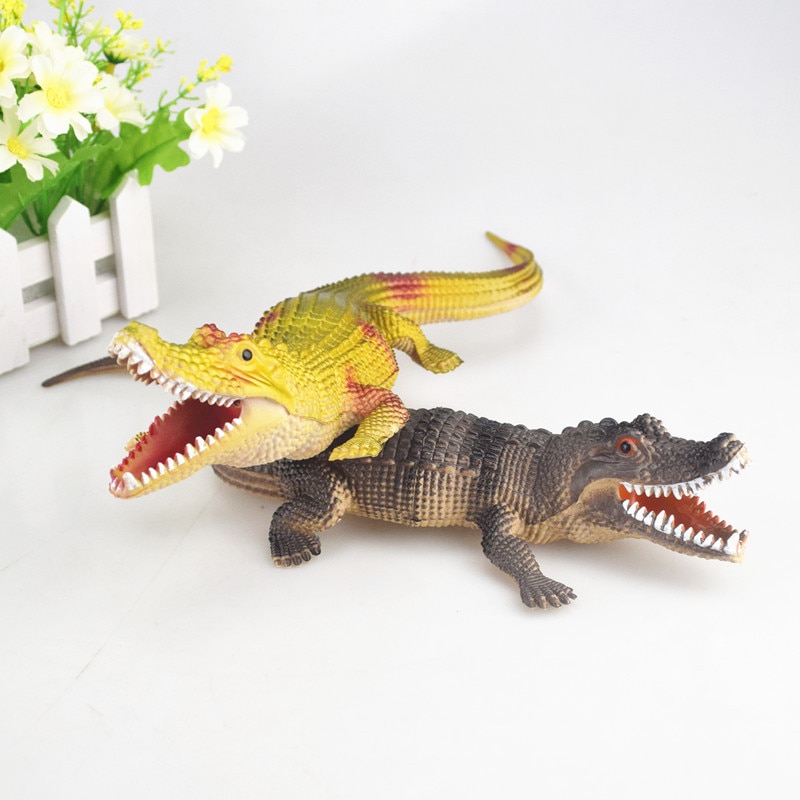 Simulation crocodile Rubber Toy Safari Garden Props Joke Prank About Novelty and Gag Playing Jokes Toys 30cm