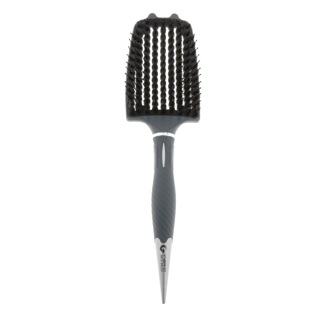 Nylon Rat Tail Large Curling Paddle Brush for Detangling Volumizing Blow Drying