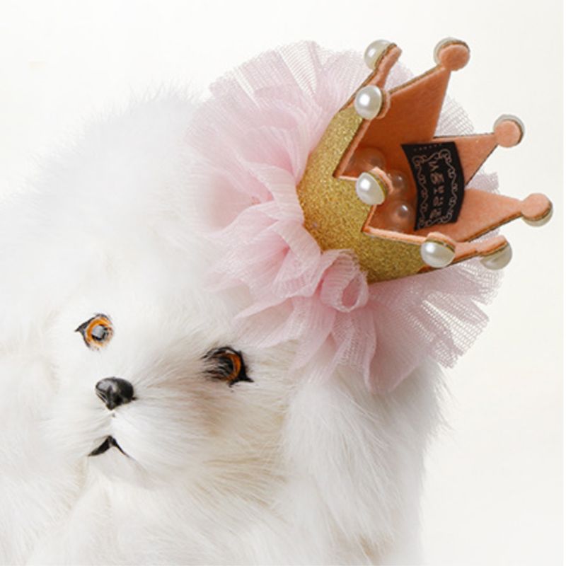 Bonito laço princesa coroa cão gato animal de estimação clipe de cabelo casamento festa de aniversário fotografia decoração suprimentos para animais de estimação presente para kitty filhote de cachorro