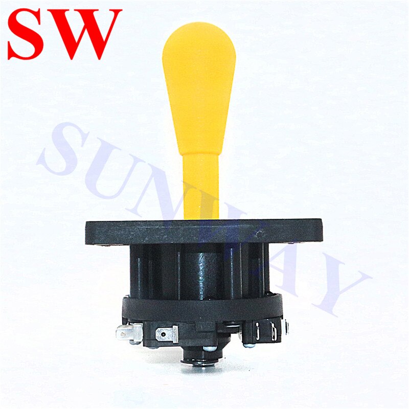 2 stks/partij CONCURRENTIE ARCADE FIGHTER 4/8 MANIER JOYSTICK HAPP stijl joystick/Amerikaanse arcade joystick voor ARCADE JAMMA Machine Deel: YELLOW