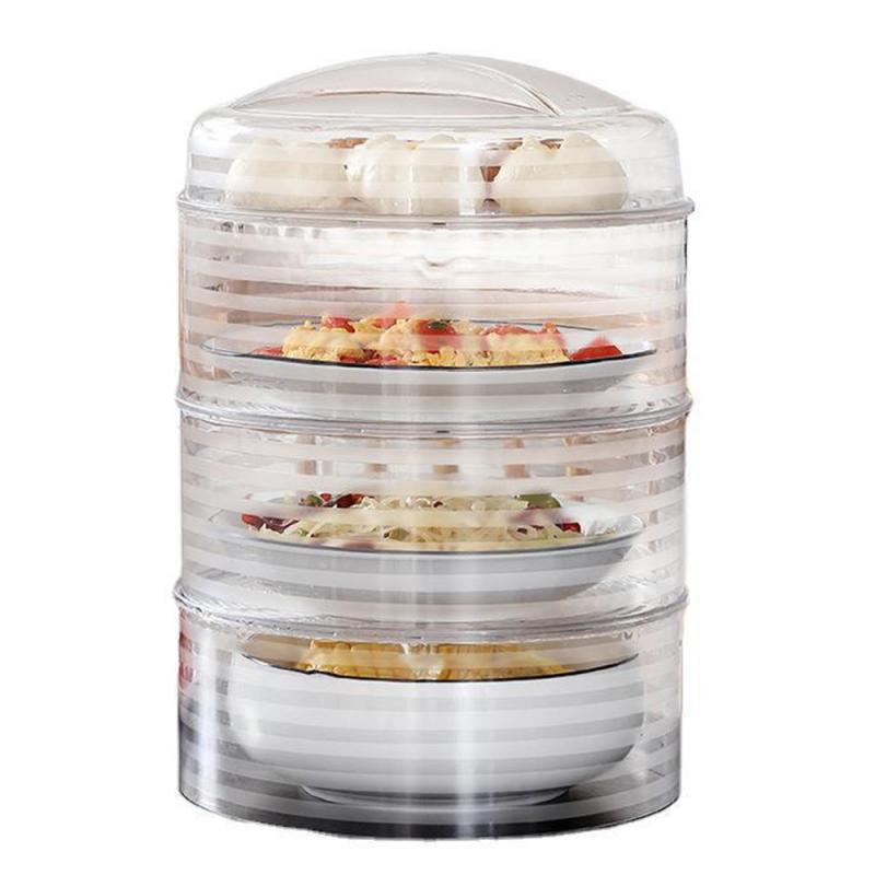 Plastic Multi-function Food Cover Transparent Fruit Food Wrap Covers Pan Fresh Keeping Bowl Universal Cover Anti-mosquito