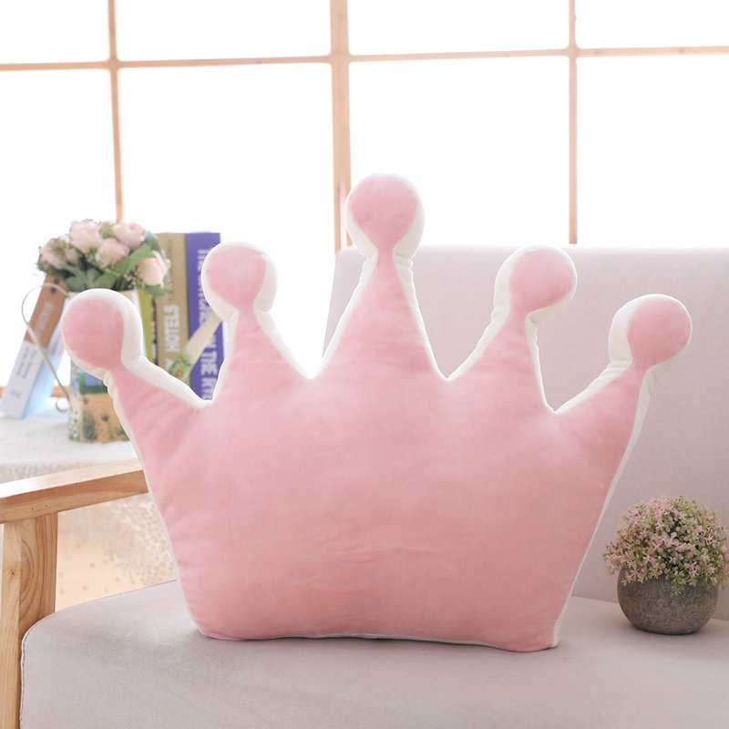 Weiches Prinzessin-Kronenkissen, gefülltes Schlafkissen, Mädchenzimmer, Sofa-Dekoration, Regenbogen, Wolke, Stern, Promi-Studio-Kissen, für Sie: Schokolade