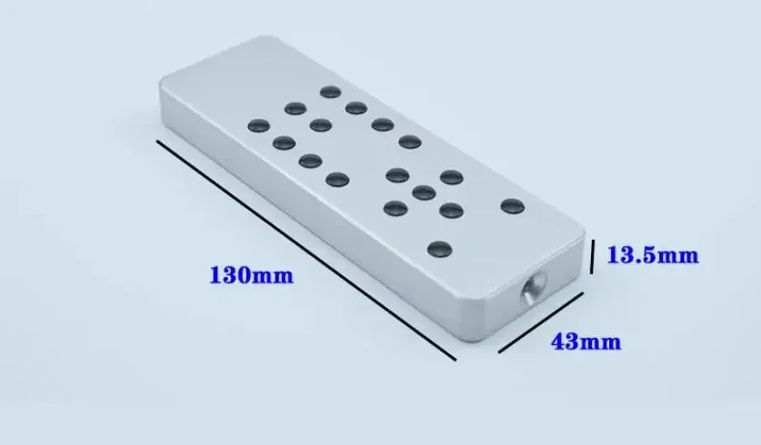 Aluminum Alloy Universal Learning Infrared Remote Control for DAC Amplifier CD DVD TV Set-top Box: black