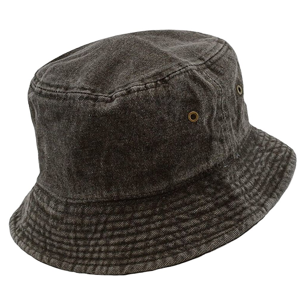Bucket Hat The Hat Depot Washed Bucket Hat Men Cotton Hats For Women Denim Fisherman's Hat Bucket Hat Female Womens Hats Cap#32