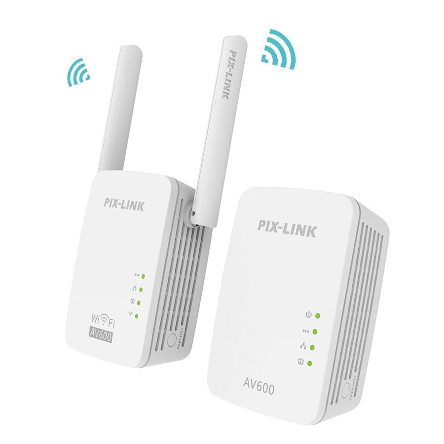 PIXLINK PL01 600 Mbps Wireless Wifi Powerline adapter Router Extender KIT Netzwerk Powerline ethernet Adapter Homeplug 1 Paar