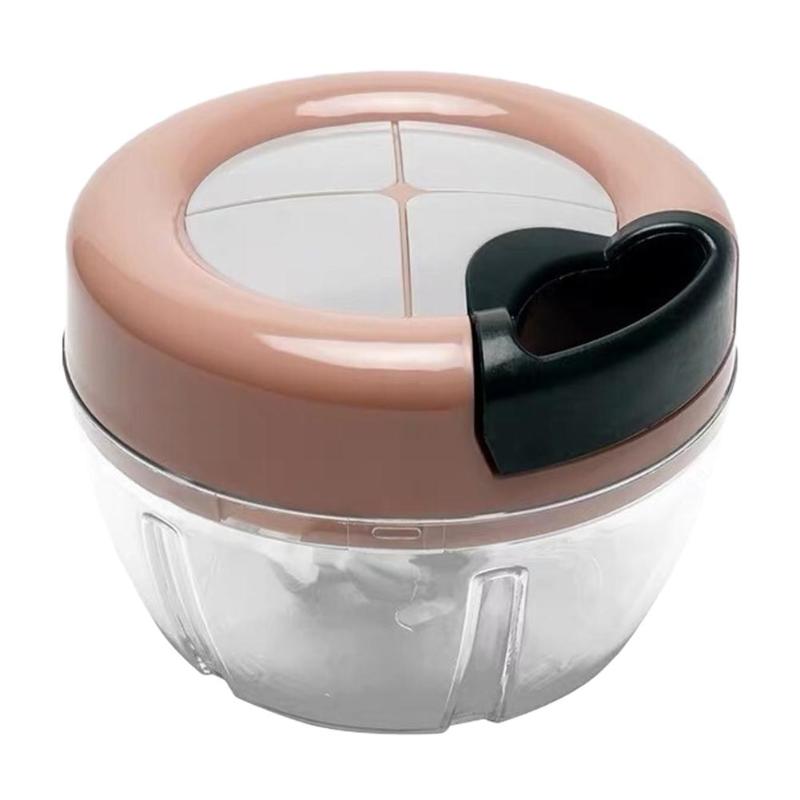 Picadora manual de frutas y verduras, cortadora de verduras manual, ralladora de carne, molinillo de cebolla y nueces, picadora, trituradora, herramientas de cocina: A