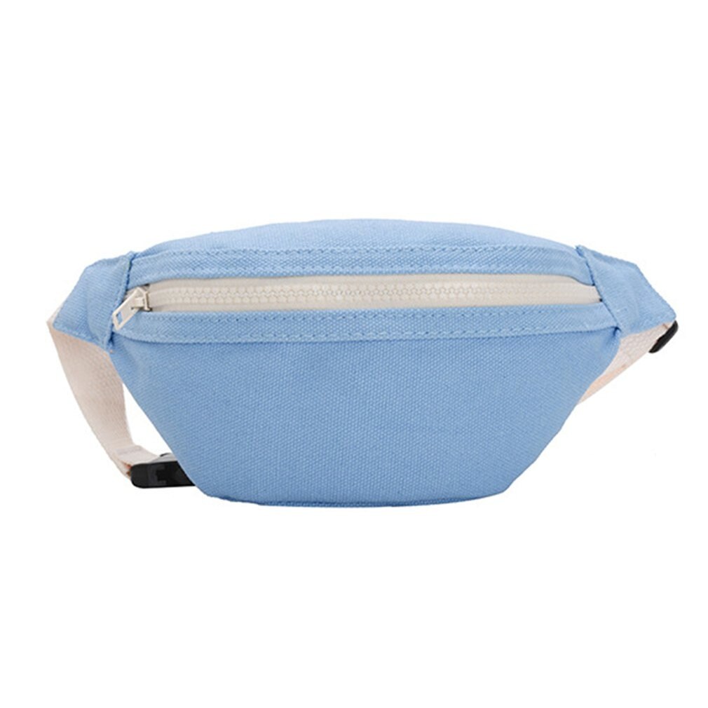 Mini riñonera de lona para niños y niñas, Cangurera roja para el pecho, cartera para teléfono, bolsa para cinturón de bebé: YF1047707