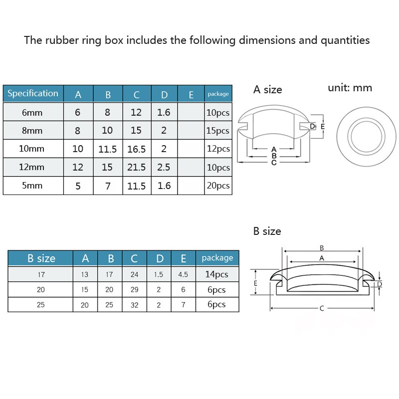 93 stk vandtæt beskyttelsesværktøj 8 størrelser sæt forsegling gummikabler gennemføringskit elektriske stik lederpakning ring