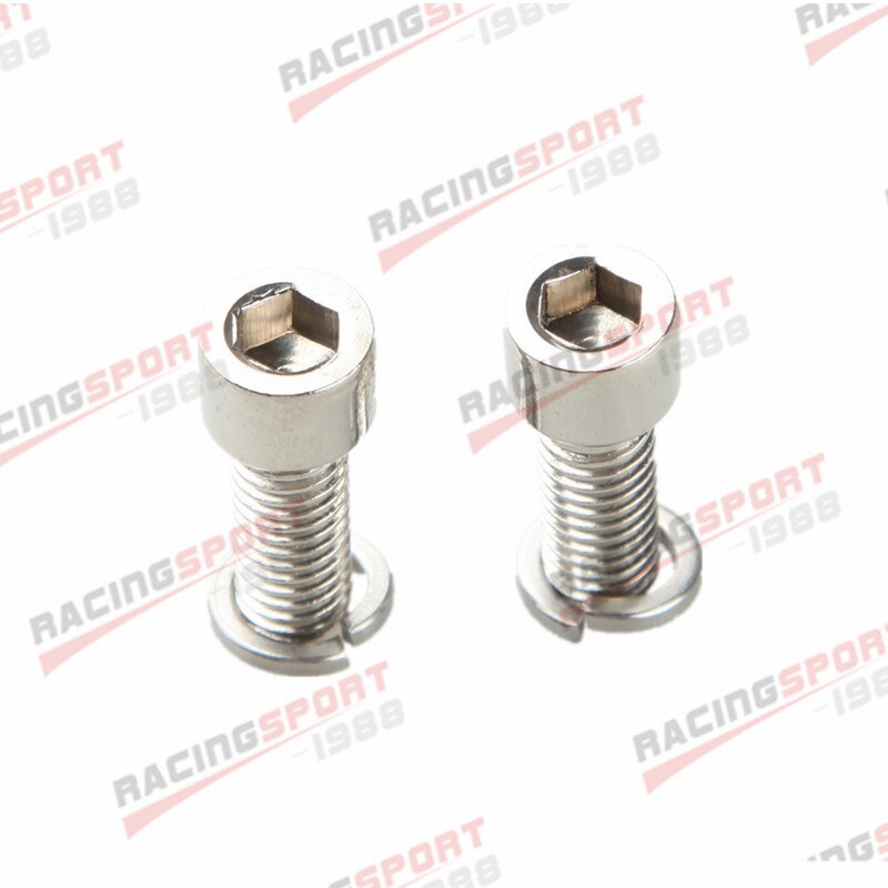 2PCS 1/2 NPT Female Aluminum Oil Drain Turbo Flange T3 T4 T04 GT40 GT55 Silver