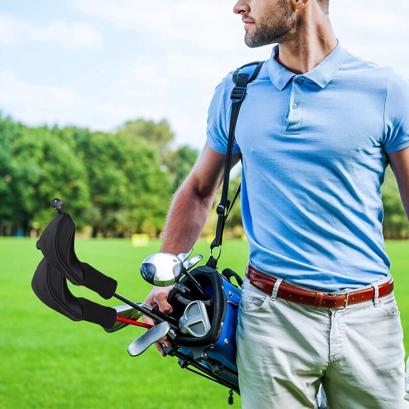 Outdoor Golf Club Head Covers for Woods with Number Tag Long Interchangeable 1 3 5 7 X Driver Fairway Hybrid