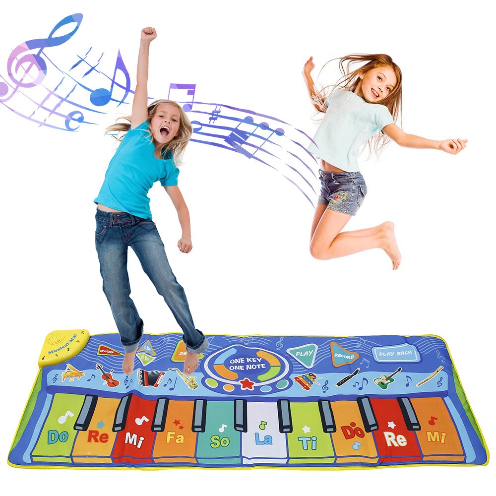 Willkey Baby Muziek Play Tapijt Mat Kruipen Piano Tapijt Elektronische Instrumenten Educatief Speelgoed Voor Kind Touch Piano