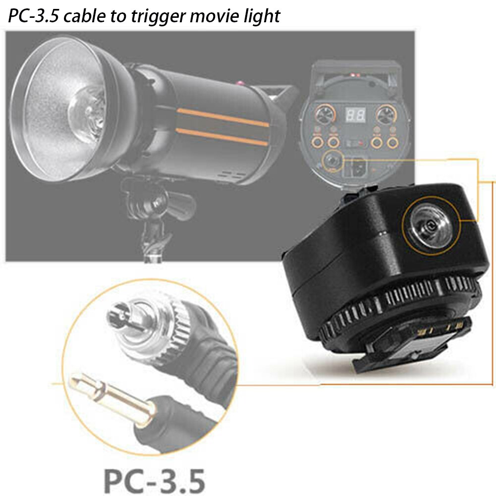 Tf 334 med pc-port reservedele kamera flash tilbehør sko adapter fotografering udskiftning aluminiumslegering til sony  a7 rx1