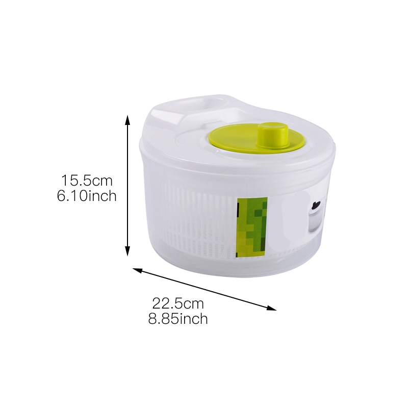 Salade Spinner Sla Greens Wasmachine Droger Drain Scherper Zeef Voor Wassen Drogen Bladgroenten Keuken Accessoires