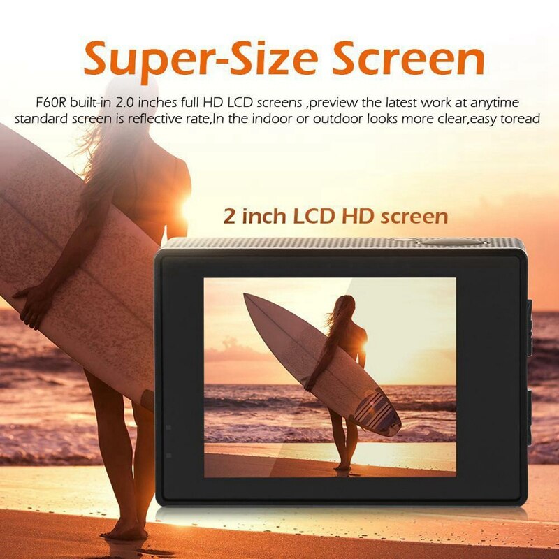 4k wifi action camera 1080p hd 16mp helmcamera waterdichte dv afstandsbediening sportvideo dvr zwart