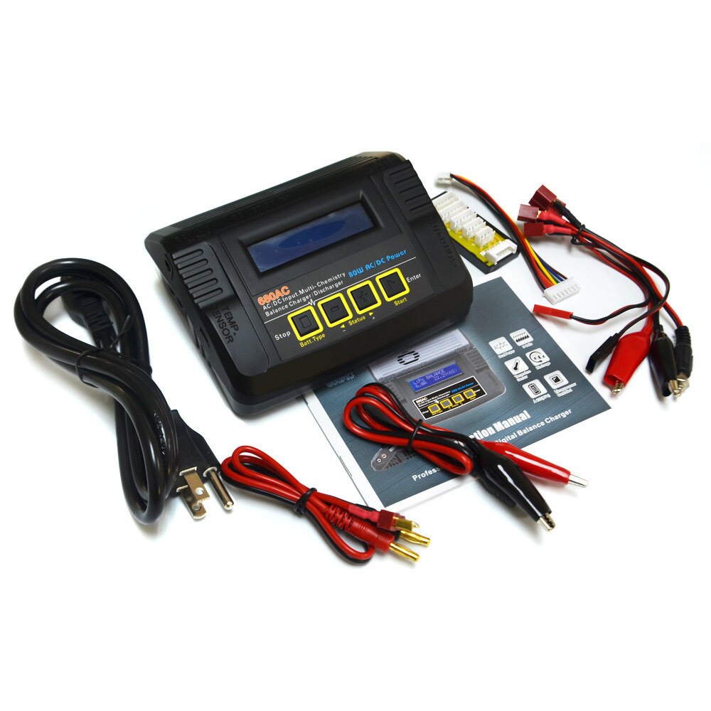 Htrc 680AC 80W 6A Batterij Balance Charger Ac/Dc Dual Power Rc Ontlader Voor 1-6S lipo/Life/Lilon Muti Batterij Oplader