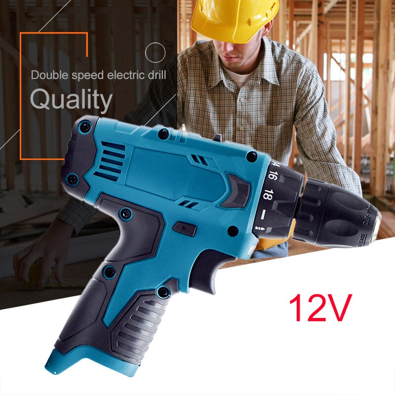 28N.m Electric Drill Hole Two-speed Electrical Screwdriver 12V Cordless Screwdriver Hand Driver Wrench For Bosch 12V Battery