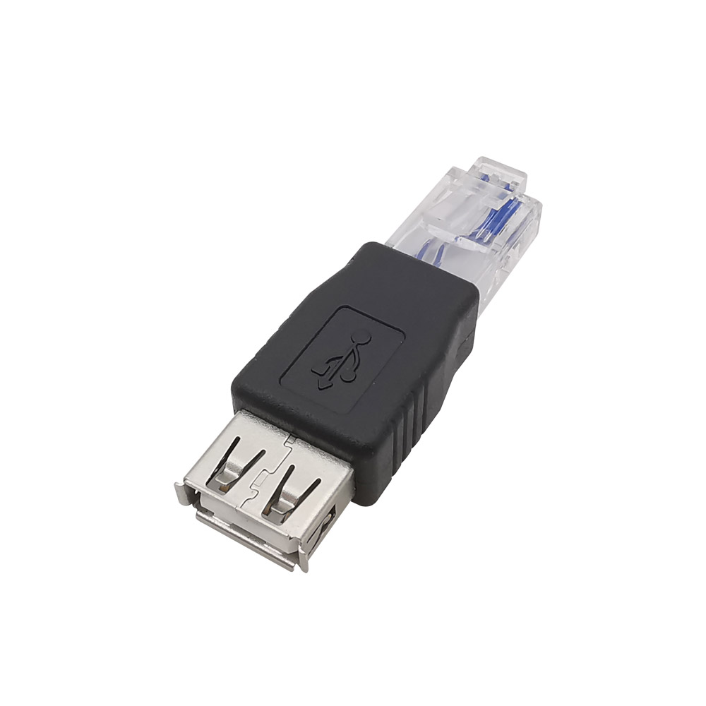 1/2/5 Stück RJ45 auf USB A Laptop LAN Netzwerkkabel Adapter Buchse auf Stecker Ethernet Konverter Stecker USB 2.0 AF-Anschluss