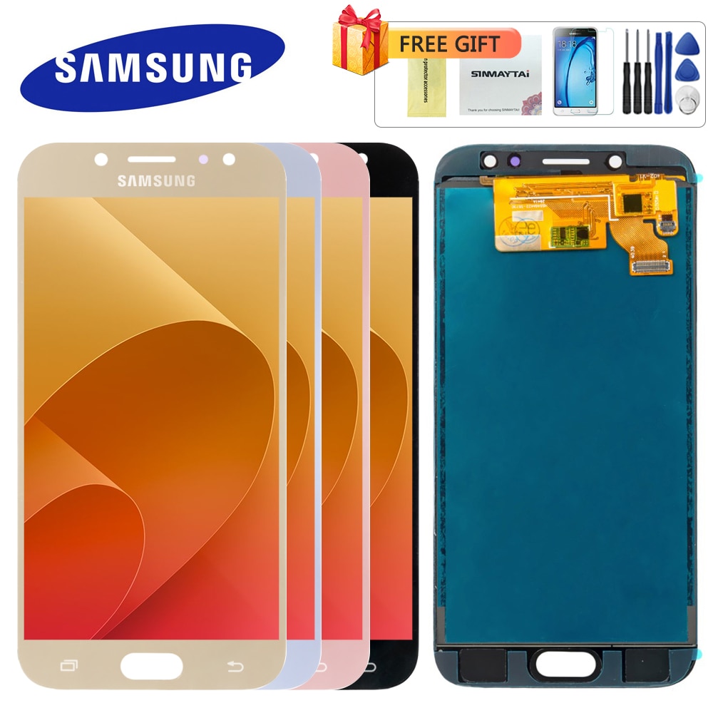 Können Einstellen Helligkeit J700 LCD J710 Digitizer Für Samsung GALAXY J7 Pro Display Touchscreen Digitizer J730 LCD Montage