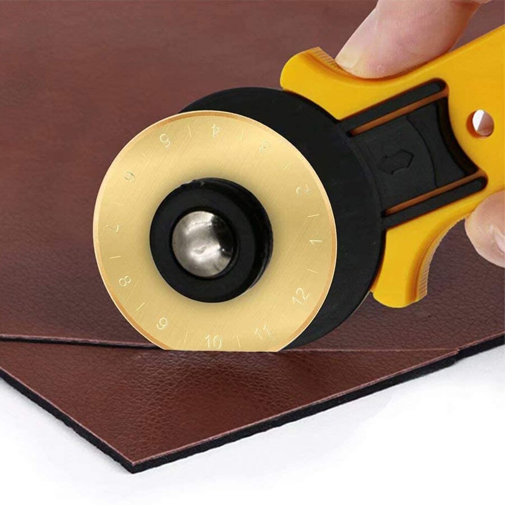 Titanium SKS-7 Rotary Cutter Blades 45mm Replacement Blades with Storage Case for Quilting Scrapbooking DIY Sewing Art Crafts