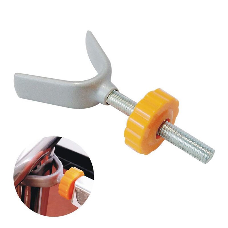 Steel Core Y Shaped Screw Bolt Nut Staircase Fence Fix Pets Baby Safety Sturdy Gate Bar Install Household Secure Accessory Solid: Default Title
