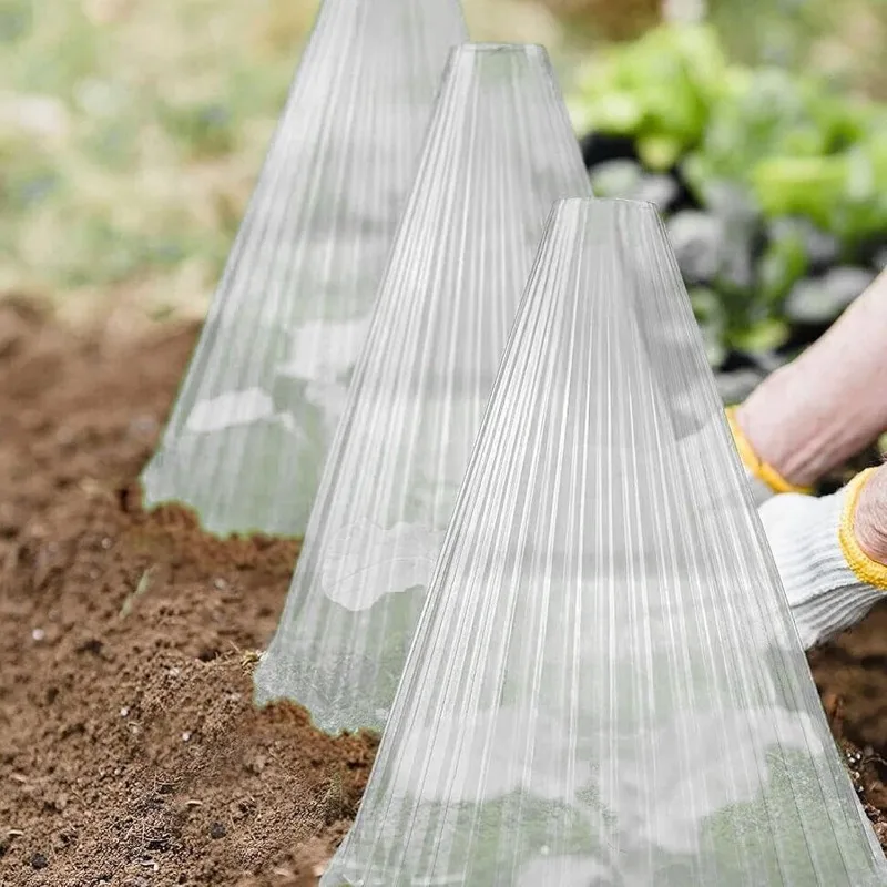 Housse de protection pour jardin de plantes, protégée contre les insectes, antigel, accessoires de jardin pour les soins de la pelouse, couvercle de cloche en plastique réutilisable