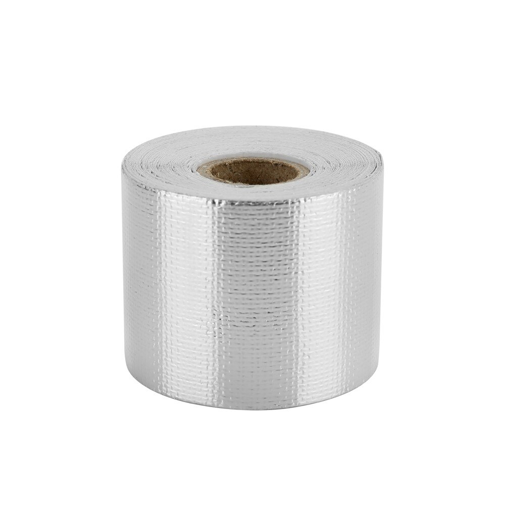 Heat Shield Wrap Tape Automotive Exhaust Pipe Decorative Aluminum Foil Belt Thermal Insulation Band