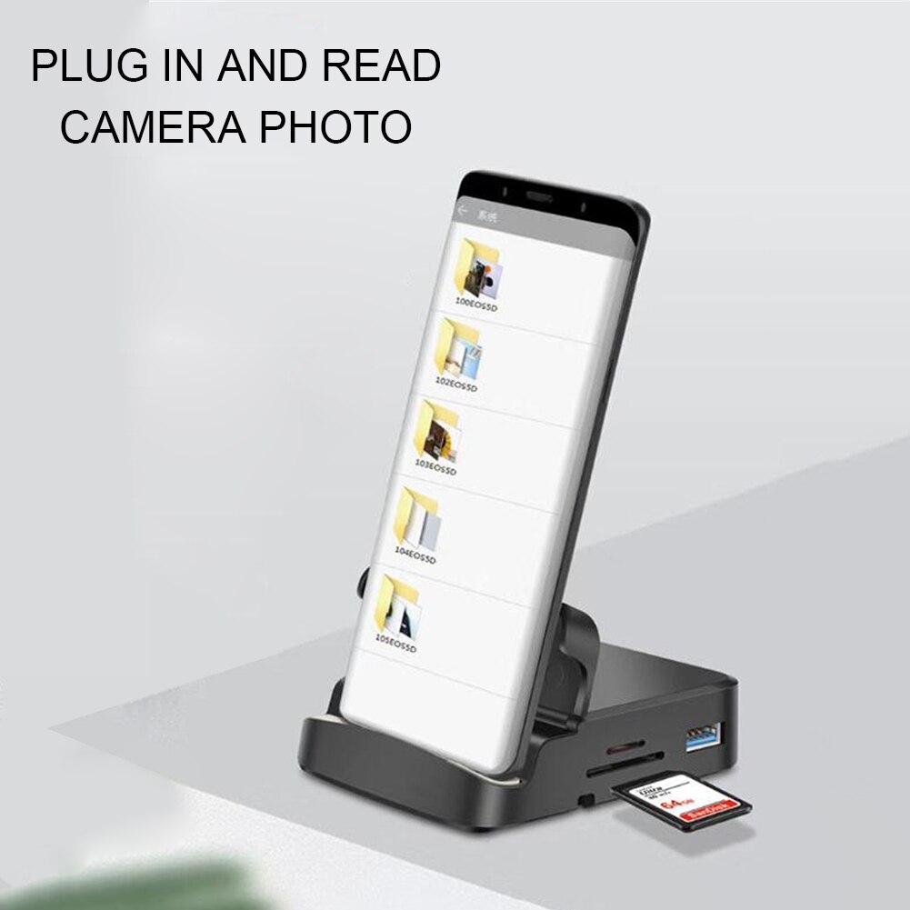 Dex Pad 6 In 1 Type C Dock Power Adapter Telefoon Stand 1Pc Thuis Leveringen Voor Samsung S20 S10 hub Docking Station