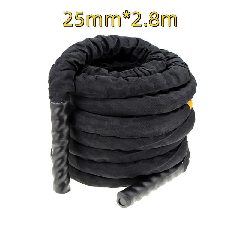 Weighted jump rope fitness studio outdoor home fitness exercise physical training combat rope combat strength training fitness rope: Red