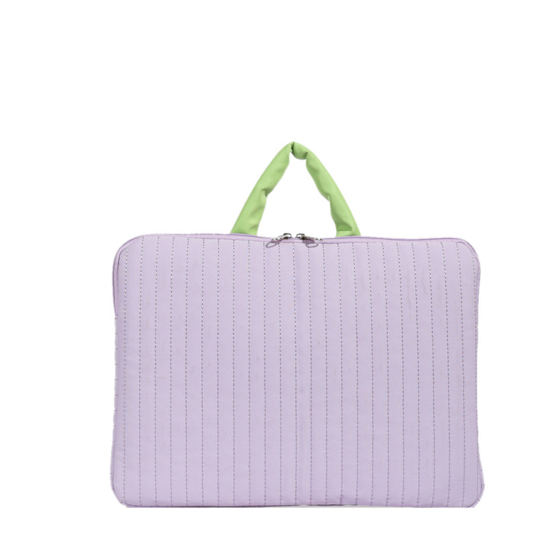 Portable Puffy Laptop Bag Cute 13 14,Inch Colorful Laptop Protective Pouch with Handle Soft Tablet Carry Case Laptop accessories