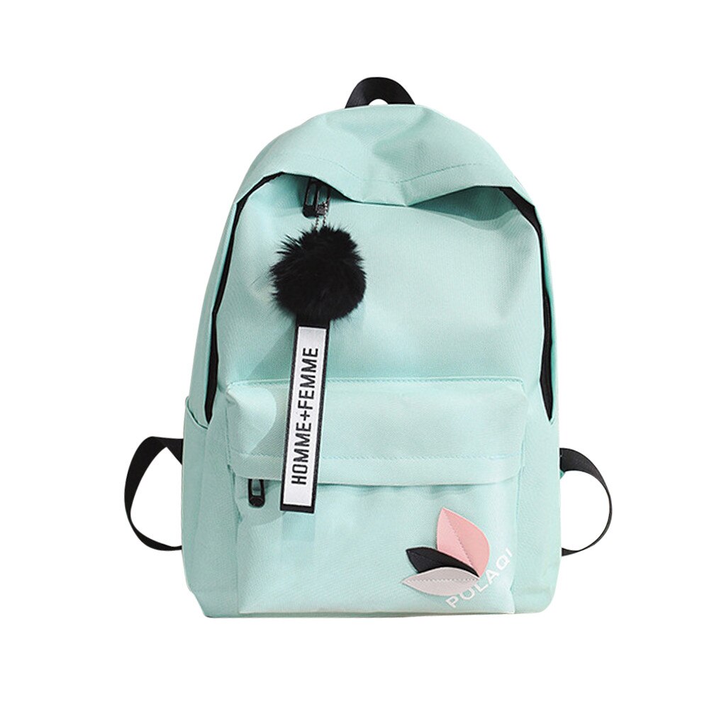 Women Shoulder Bag Women Canvas Backpack School Bags For Girls Rucksack Solid Backpacks Bags Travel: 3