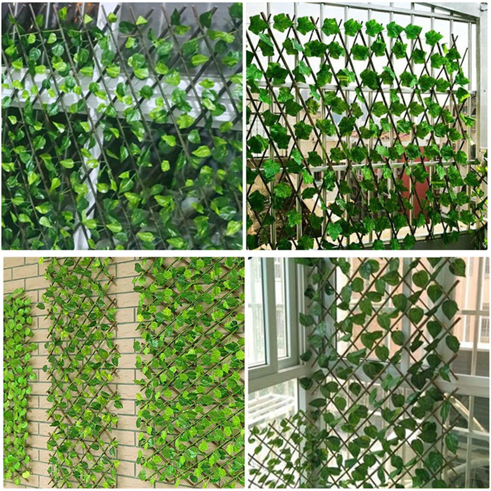 Garden Courtyard Simulation Wooden Fence Retractable Artificial Fence Private Privacy Barrier Garden Decoration Wooden Fence