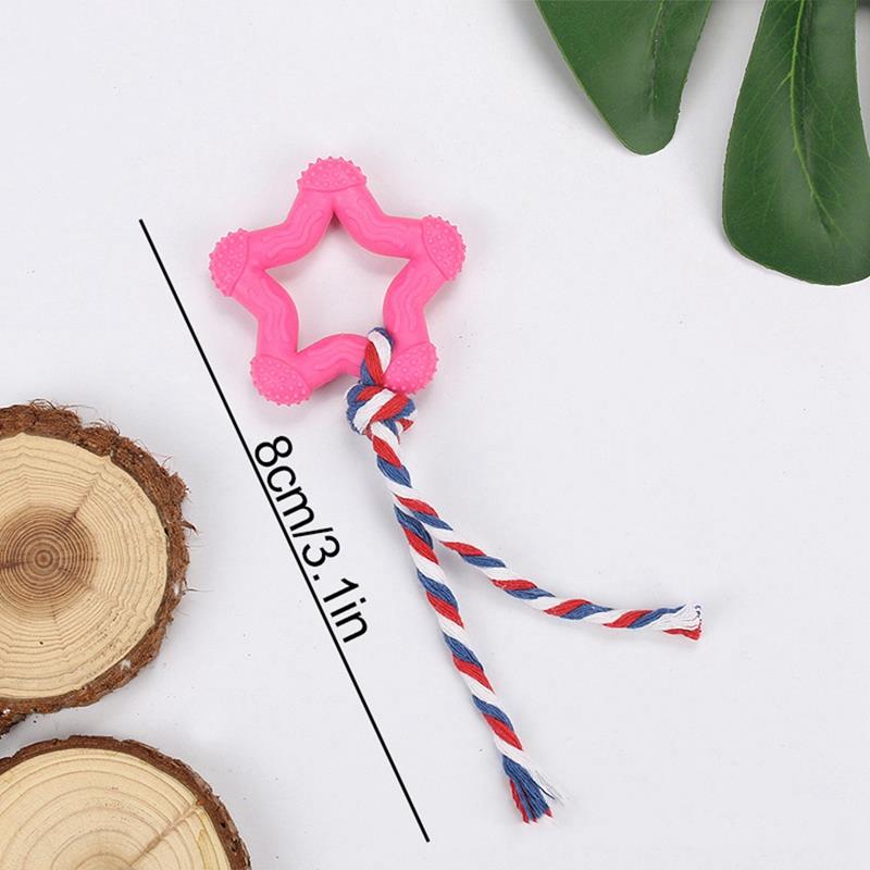 Willekeurige Kleur Rubber Bot Hond Speelgoed Grappige Puppy Tanden Reinigen Speelgoed Huisdier Kauwen Speelgoed Hond Touw Speelgoed Interactief Speelgoed Training speelgoed: 1PCS Random Color B