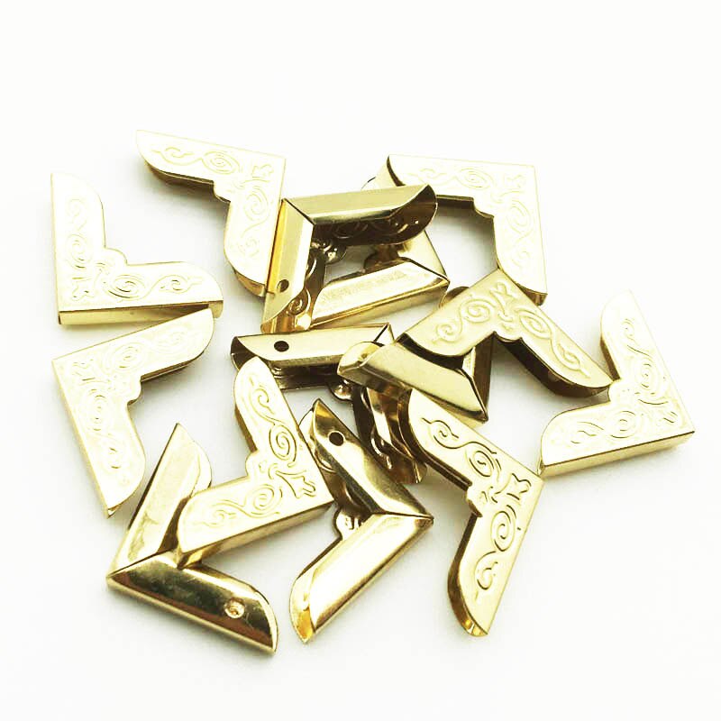 thumbnail image 2 of 50-Pack Gold Metal File Corner Protectors – Scrapbooking & Photo Album Corners 2 of 5