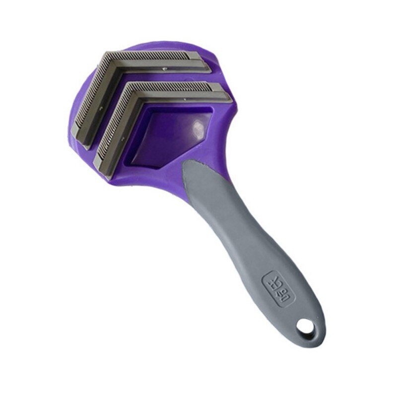 Haar Kam Voor Honden Kat Vergieten Lange Haren Kammen Pet Hair Remover Hond Grooming Gereedschap Hond Levert: Paars