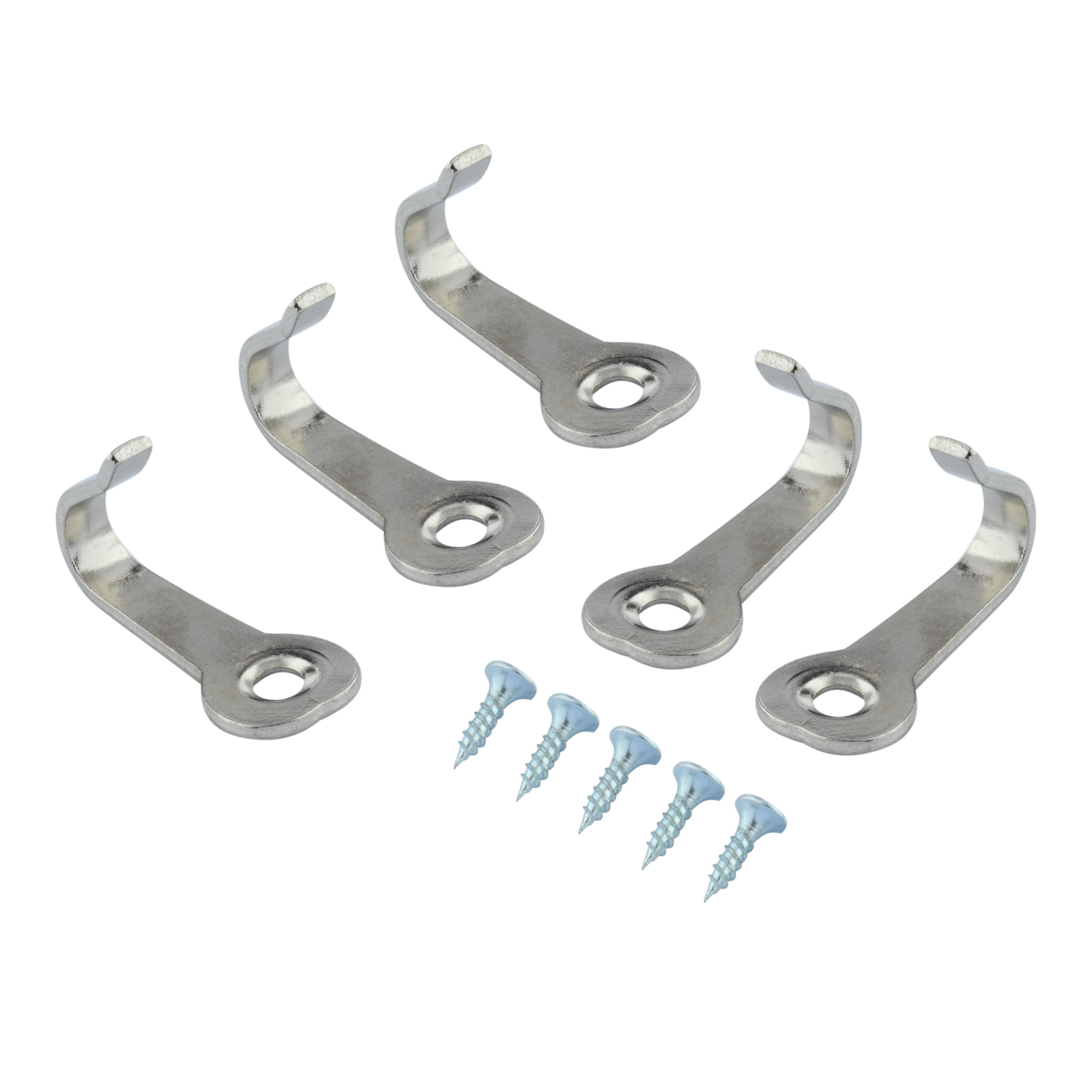 5Pcs Haken Mini Legering Hangers W/Schroeven Wandmontage Opknoping Rustieke Toetsen Jas Zak Hoed Handtas Badkamer Keuken 40Mm Zwart/Wit
