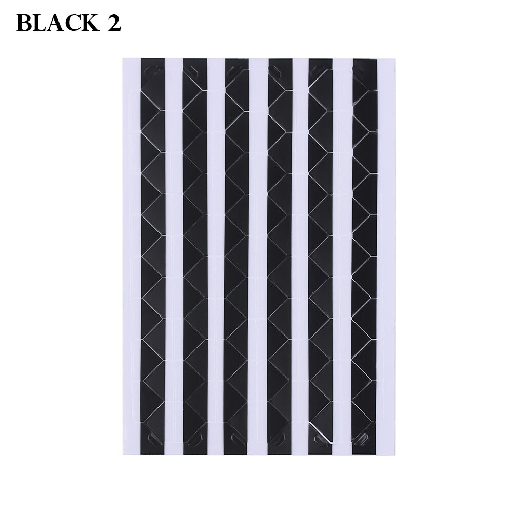 1 blatt DIY Bunte Foto Ecke Schutz Handgemachte Bild Rahmen Scrapbooking Handwerk Album Dekoration PVC Aufkleber: Schwarz 2