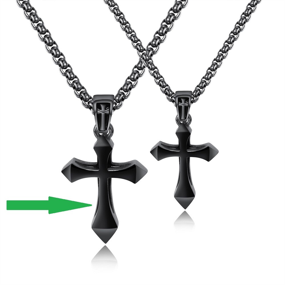HIJONES Heren Roestvrij Staal Bijbel Verse Heer Gebed Cross God Ring 3