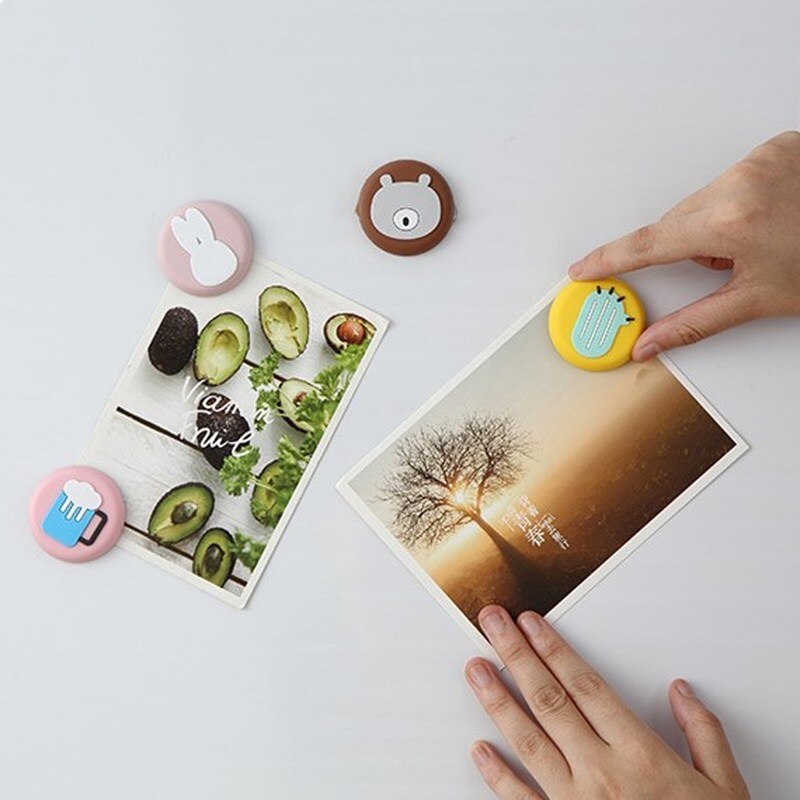 1pc Refrigerator Magnets Cartoon Cute Refrigerator Magnetic Stickers Photo Magnetic Sticker Decoration