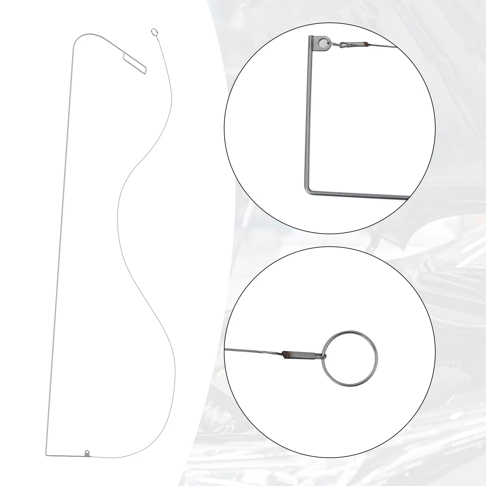 2pcs Stretch Lever door Opening Tool,문따기,Hand locksmith tools,Firefighting Emergency door opener,Long Distance Under door tool