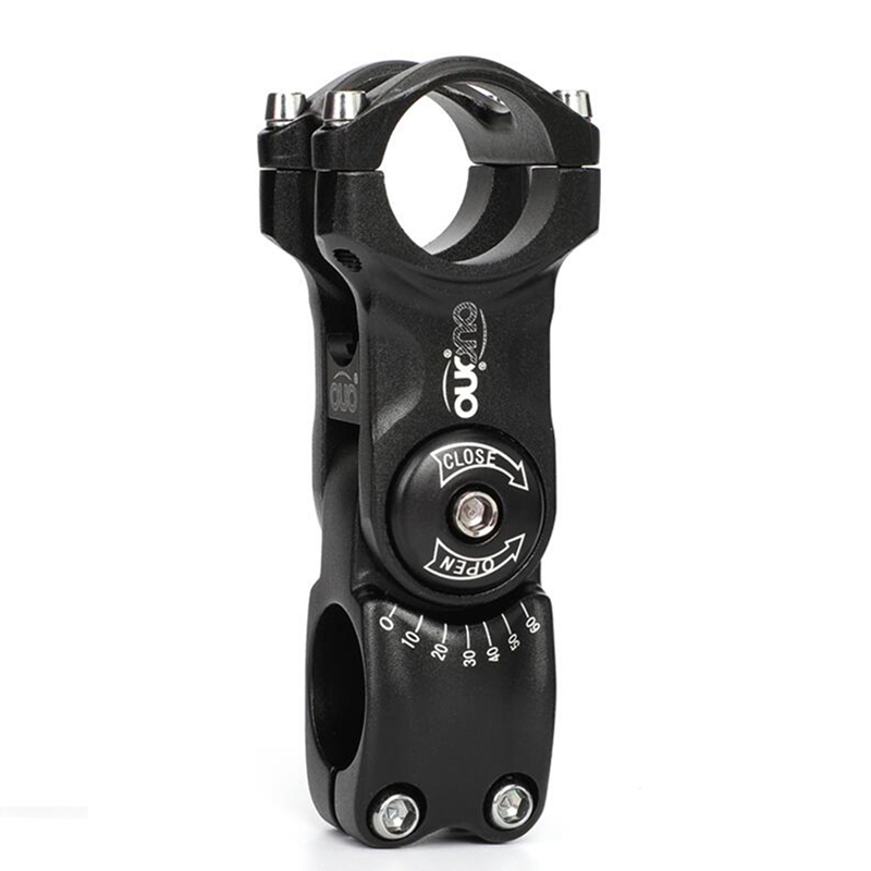 OUO 0-60 Degree Adjust Stem Adjustable Bike Handlebar Stem MTB Road Bicycle Stem Riser: violet