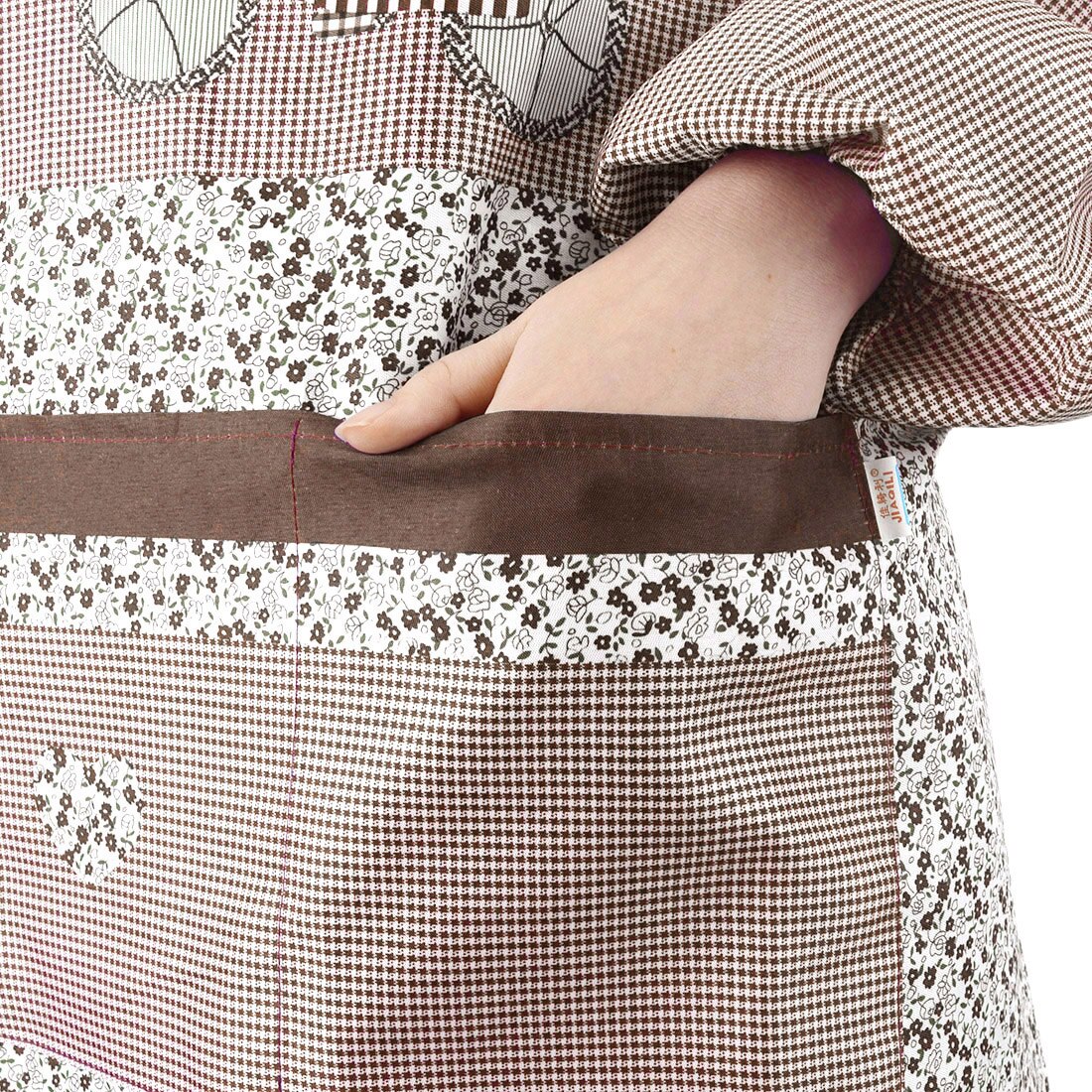 Delantal de cocina para mujeres, mandil de manga larga antisuciedad, ropa protectora para el hogar, herramienta de limpieza del hogar