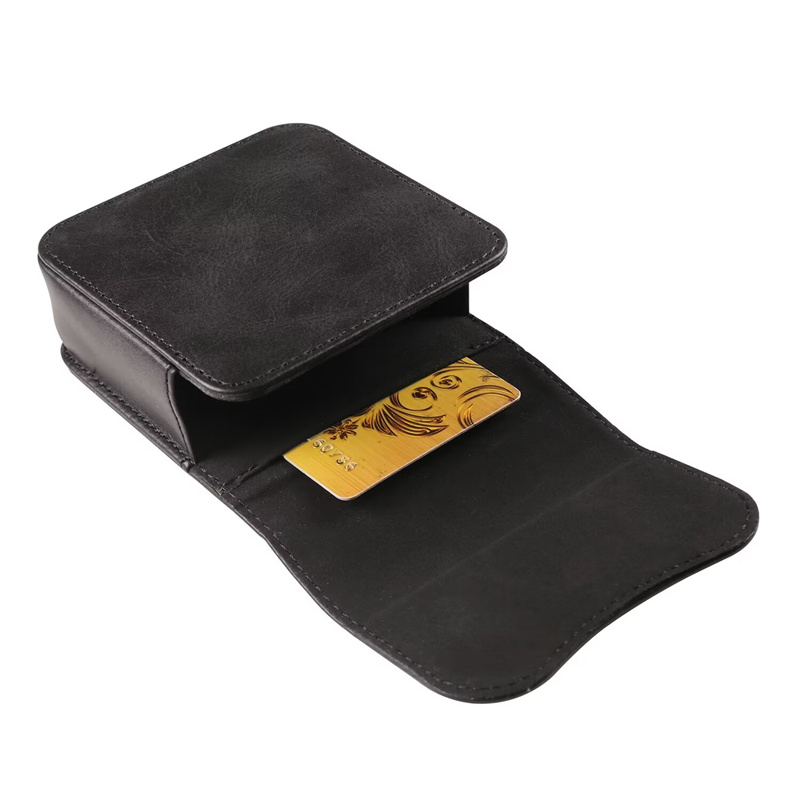 Leather Belt Clip Magnet Flip Case For Motorola Razr 40 50 60 Ultra Folding Cover Card Slot