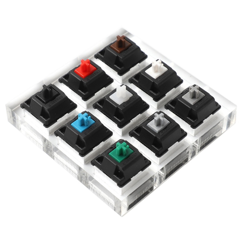 Switch Tester For Cherry MX Switches Acrylic Keyboard Tester And 9 Clear Keycap Kit With Key Puller