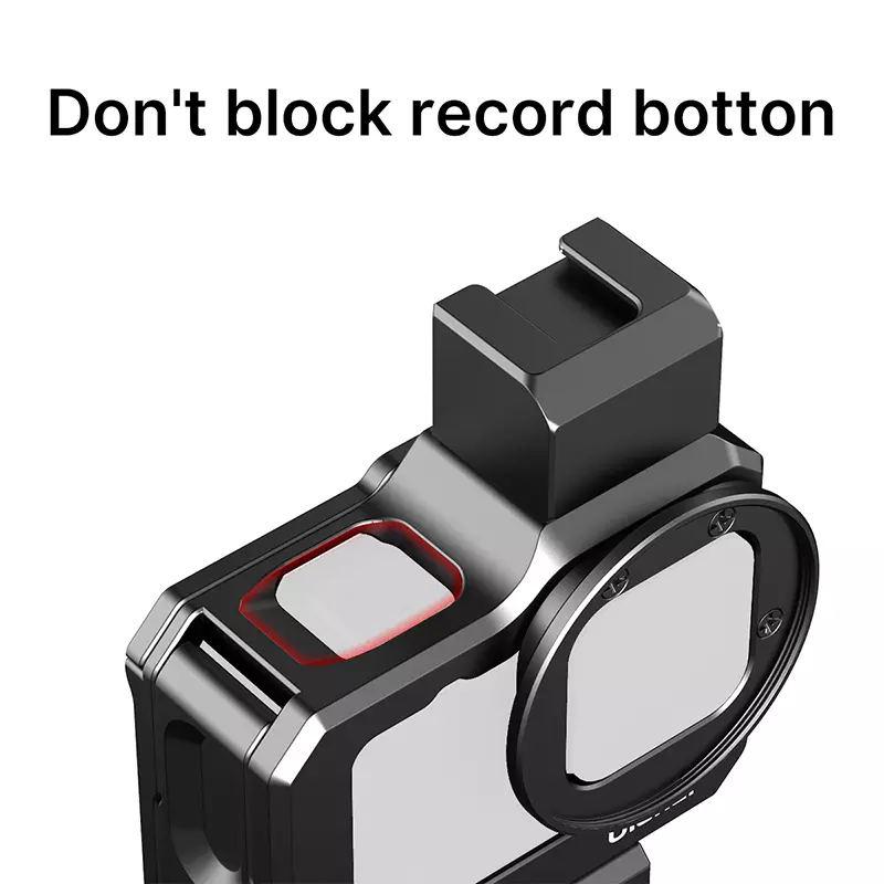 Ulanzi G9-5 GoPro 9 Metal Cage for GoPro Hero 9 Black Frame Case With 52MM Filter Adapter Extend Cold Shoe Mount Mic Fill Light