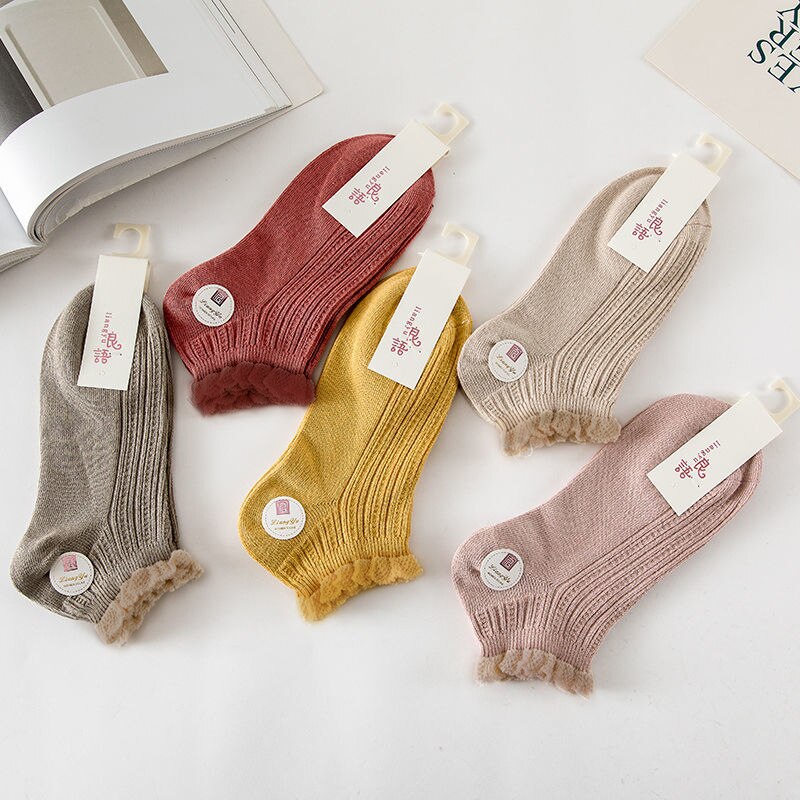 5 par niewidzialne skarpetki bawełniane letnie Kwaii damskie zestaw skarpet japonia słodycze kolor śliczne tendencja zwykły Lolita sportowe krótkie skarpetki działka: 5 pairs 02C