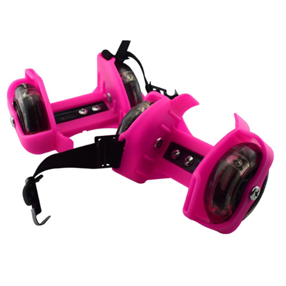 1 Pair flashing roller pulley shose adjustable small whirlwind roller skating shoes for children