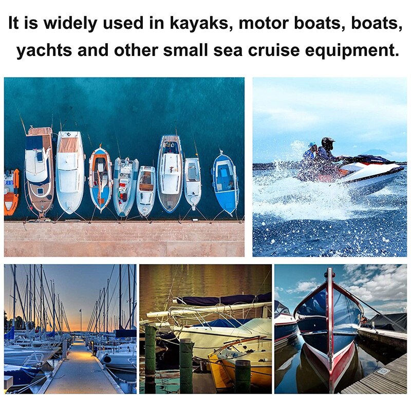 JHD-4Ft Boat Bungee Dock Line With Hook Mooring Rope Boat Accessories For Boats Pontoon Kayak