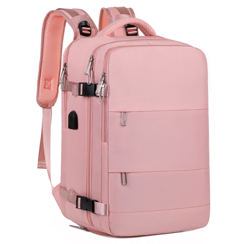 Travel bag, independent shoe compartment, large capacity luggage bag, solid color backpack, business commuting computer bag