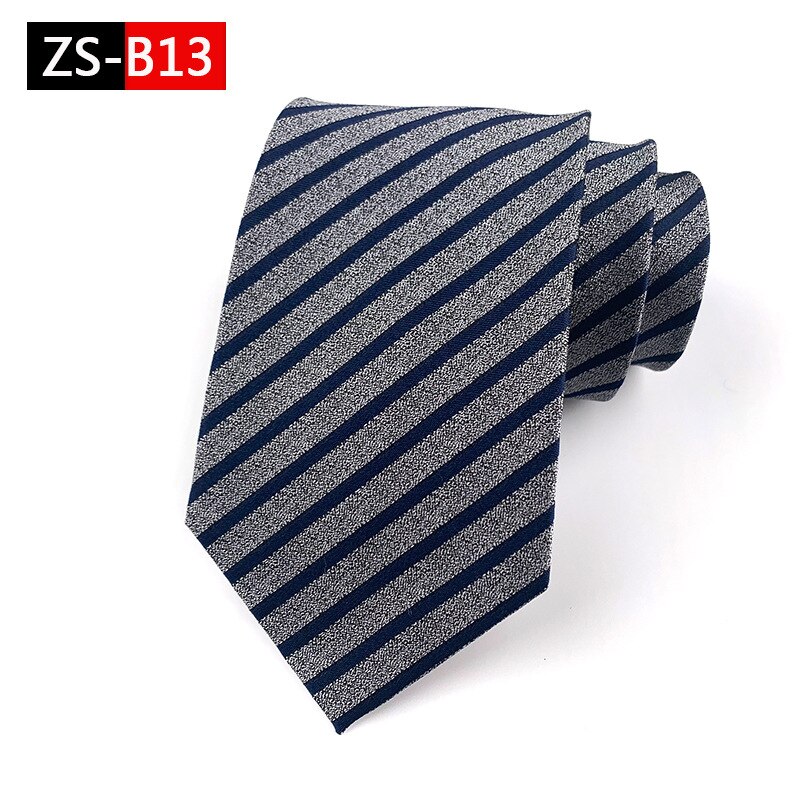 100% Silk Men's Ties 9cm Business Blue Leisure Wedding Groom Neckwear Necktie Formal Gravata Father's Day: ZS-A13